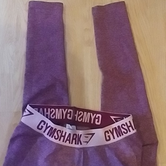 Gymshark Flex Leggings Beet Red Marled Small - Picture 4 of 4